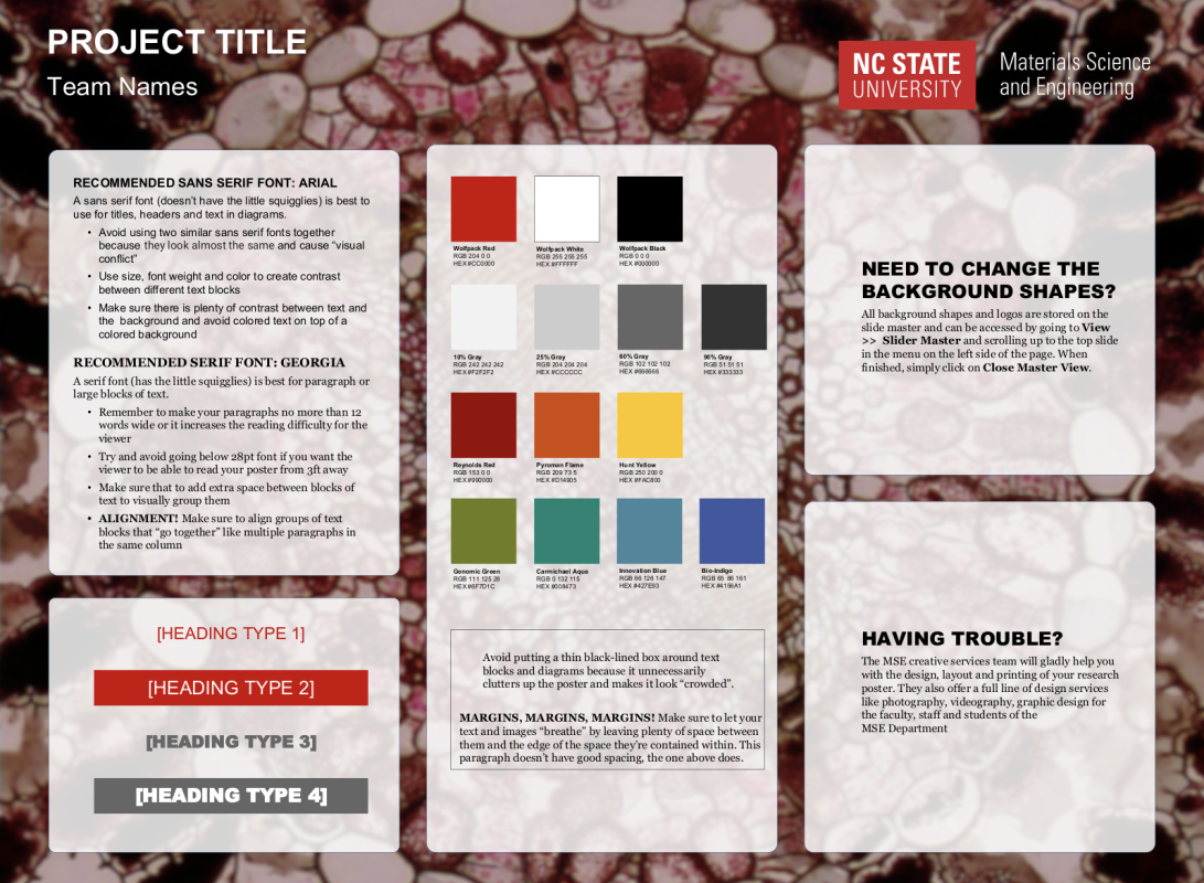 soft-and-bio-materials-poster-template-red