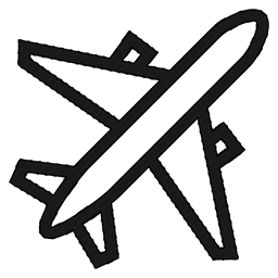 Icon with Airplane